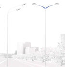 Конические сплющенные анти- въедливые фонарные столбы улицы в 15 метров с рукой